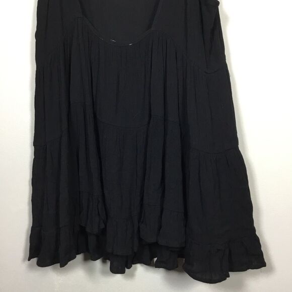 Spaghetti strap low back lightweight floaty summer skirt size Medium beachy boho - Picture 6 of 8